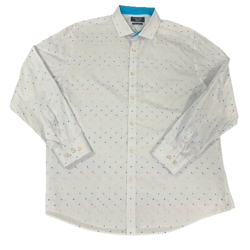 Men’s Penguin by Munsingwear Heritage Slim Fit 16/32-33 Multicolor Polka Dot